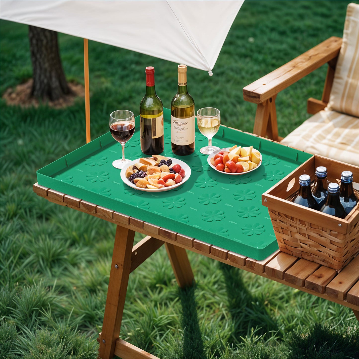 Sdpeia Premium Mats New Under Sink Mat Waterproof 34" x 22"Silicone Shelf Liner Cabinet Liner Drying Mat for Home Kitchen & Bathroom Laundry Cabinets Protector Organizers and Storage