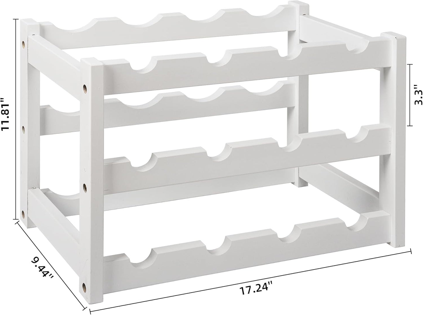 Sdpeia Bottle Rack, Sturdy and Durable Wine Storage Cabinet Shelf, Bottle Racks Countertop for Pantry, Kitchen